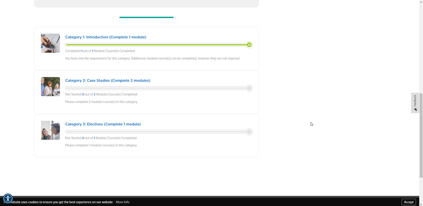 NAR COE Existing Members module complete main page