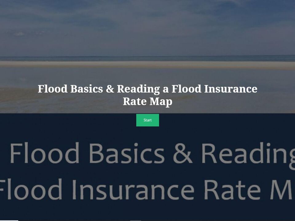 Flood Map Cover Slide