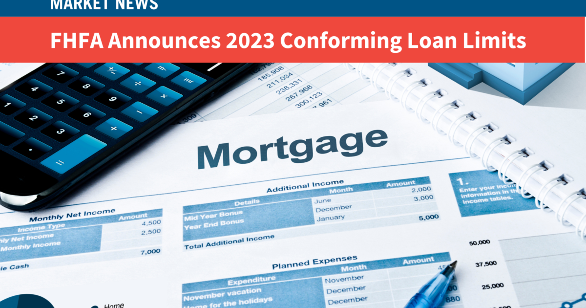 FHFA Announces 2023 Conforming Loan Limits | CCIAOR