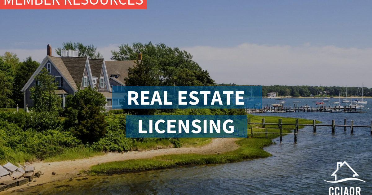 Real Estate Licensing Cciaor